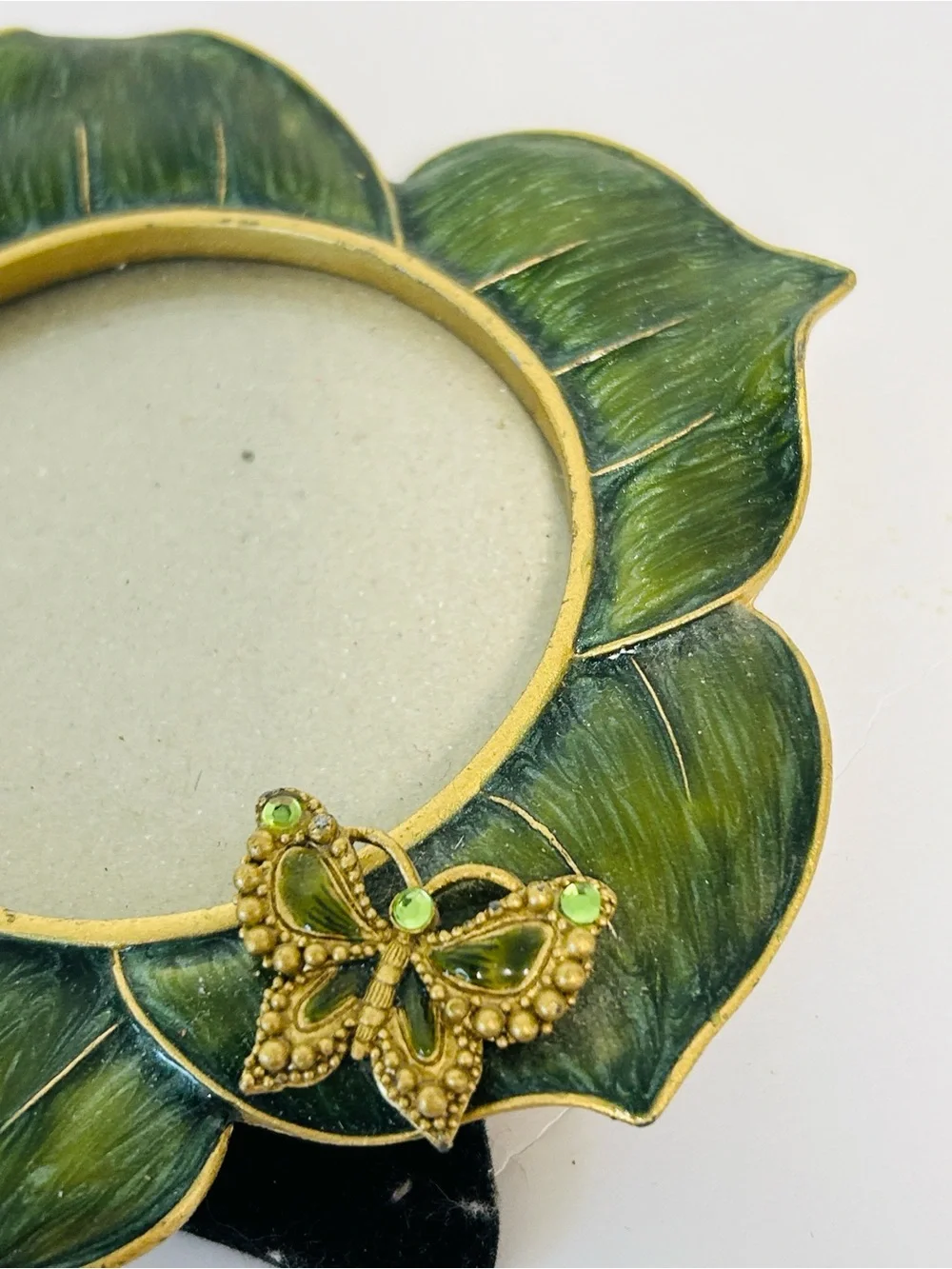 Bombay & Ashley Manor Set of 2 Small Butterfly Rhinestones Crystals Photo Frames